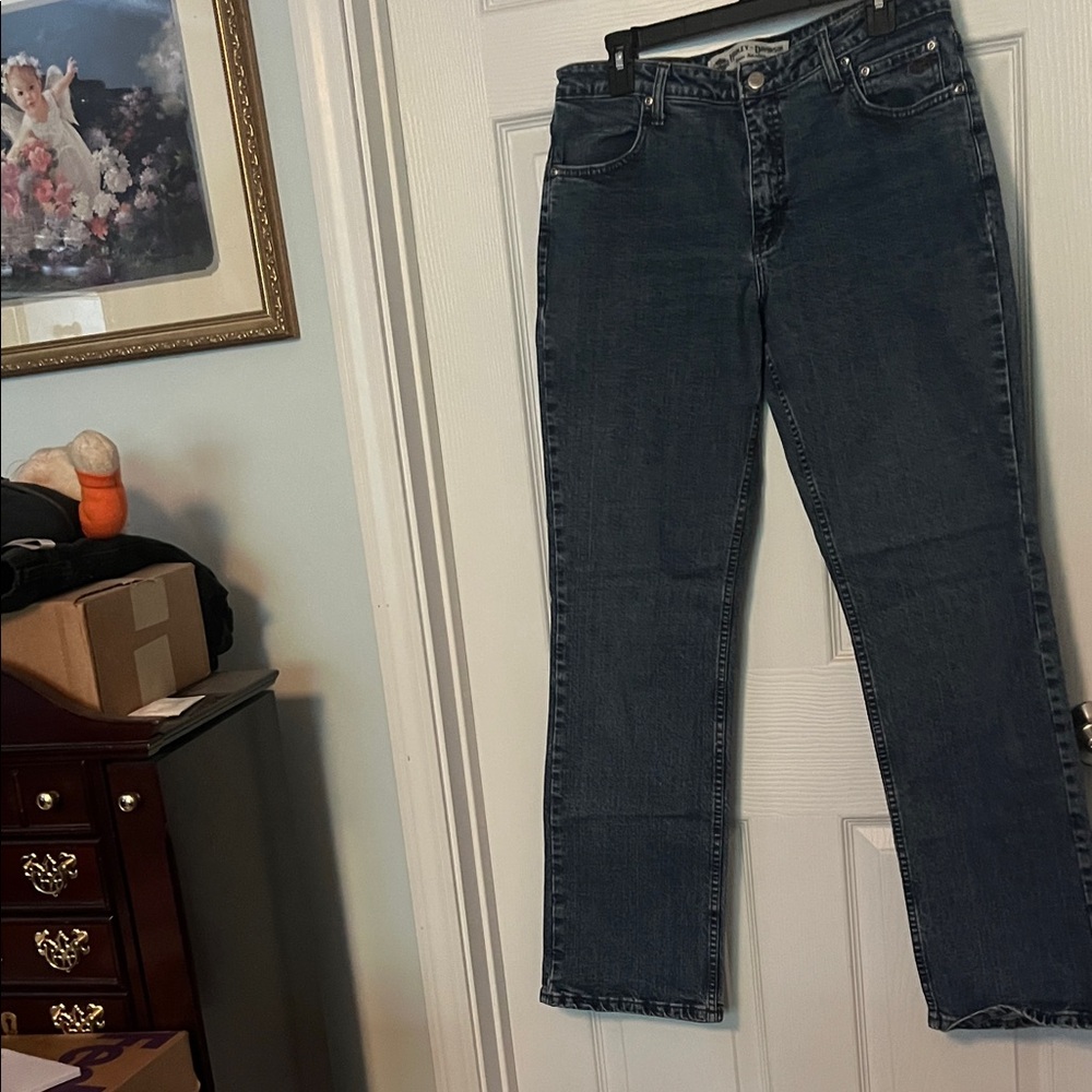 Harley-Davidson Women's Straight Leg Jeans - Dark Blue